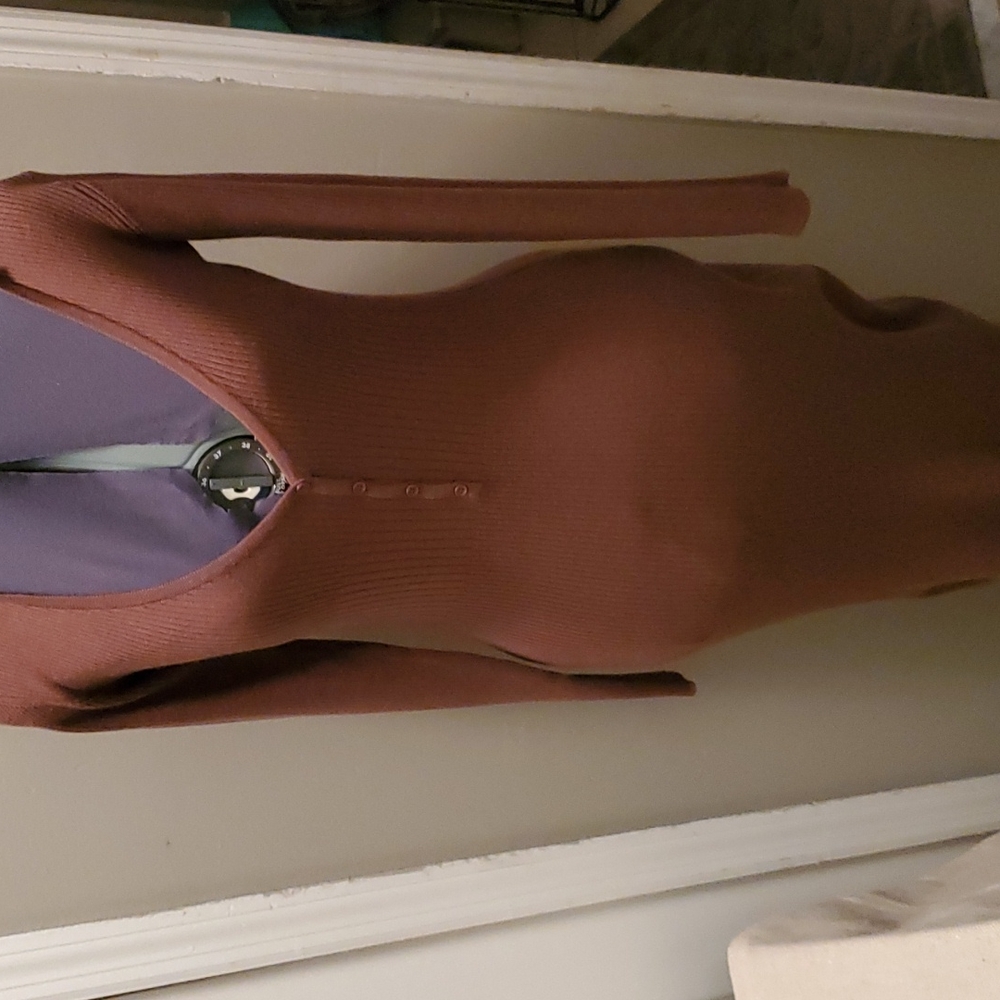 Bardot long sleeve rib sweater dress - Picture 2 of 4